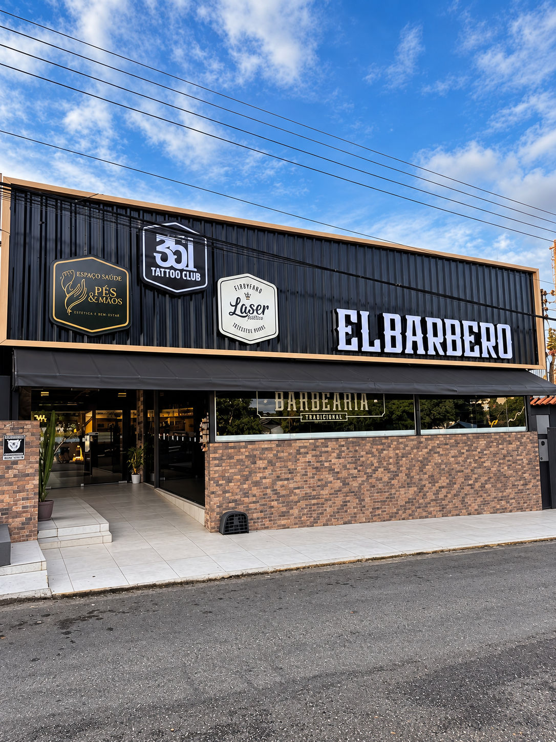 Fachada da El Barbero Barbearia